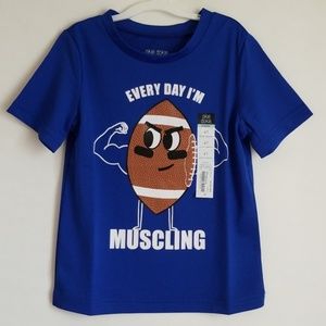 Boys 4T Short-Sleeved T-Shirt. Football / Muscle